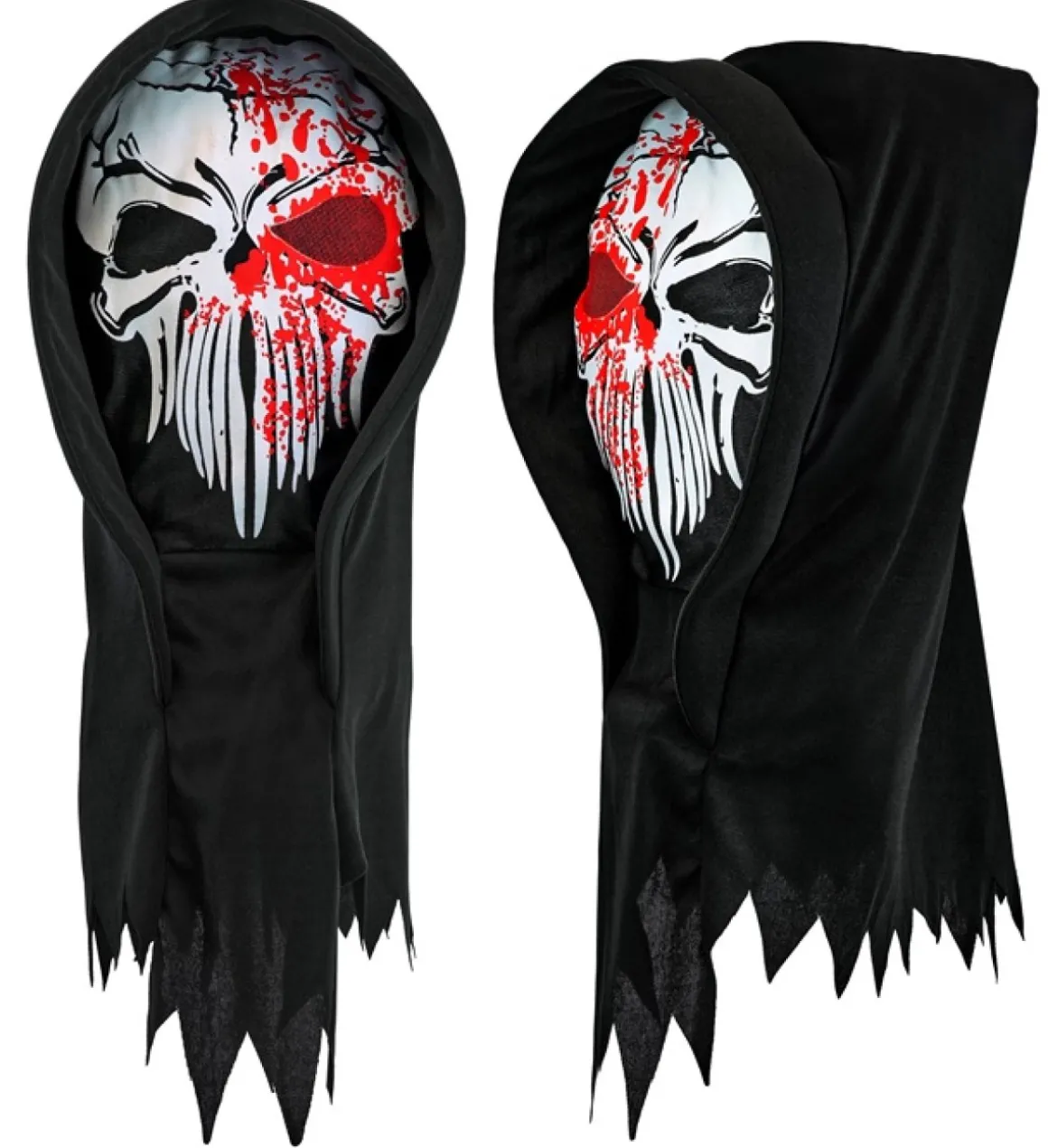 Blodig Reaper Hættemaske Sort