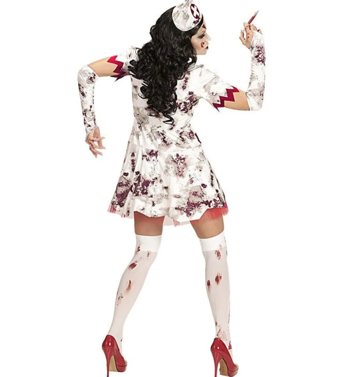 Blodig Zombie Sygeplejerske Kostume