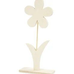 Blomst Dekoration Træ Beige