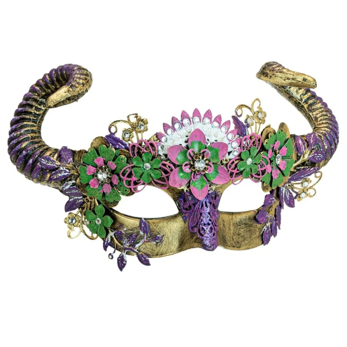 Blomster Vædder Halvmaske