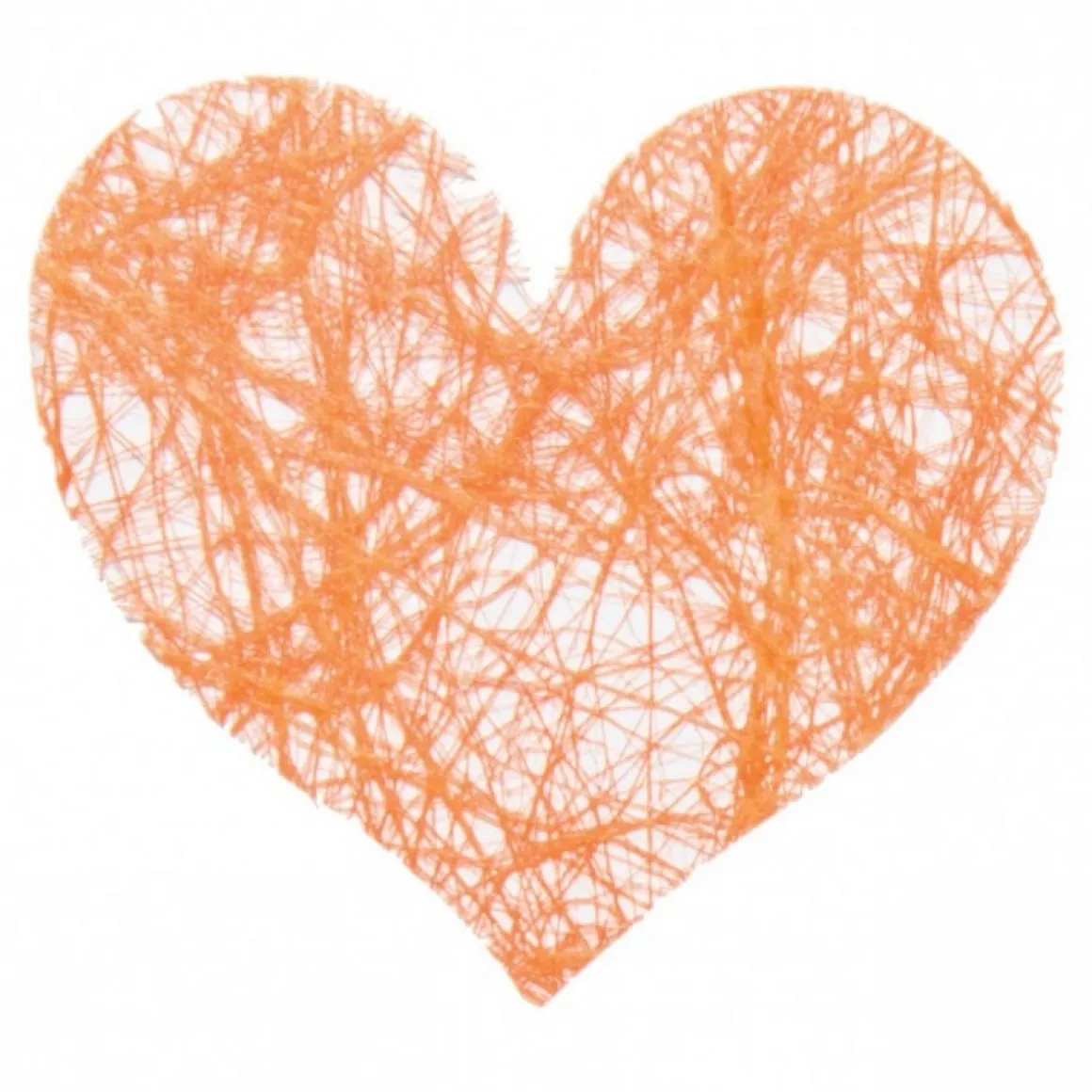 Blonde Hjertekonfetti Orange