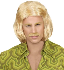 Blond 70'er Paryk & Skæg