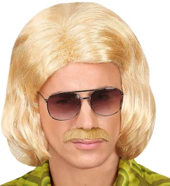 Blond 70'er Paryk & Skæg