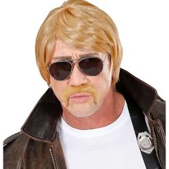 Blond Paryk & Moustache