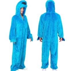Blåt Monster Kostume