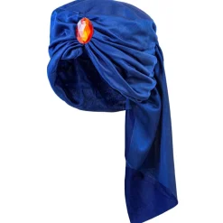 Blå Turban Med Edelsten