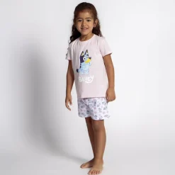 Bluey® Kort Pyjamas Lyserød