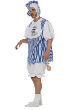 Blå Voksenbaby Kostume