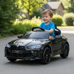 BMW® M4 Elbil Til Børn 12V Sort