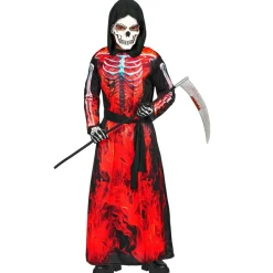 Brændende Grim Reaper Børnekostume