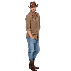 Brun Cowboy Skjorte