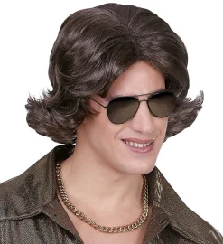 Brun 70'er paryk