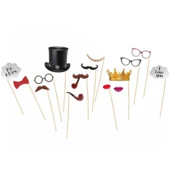 Bryllup Photo Booth Selfie Props