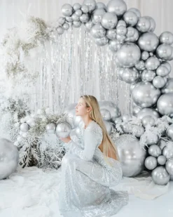 Bubble Krom Ballon Sølv