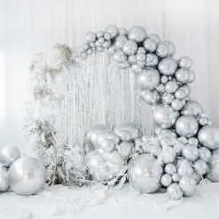 Bubble Krom Ballon Sølv