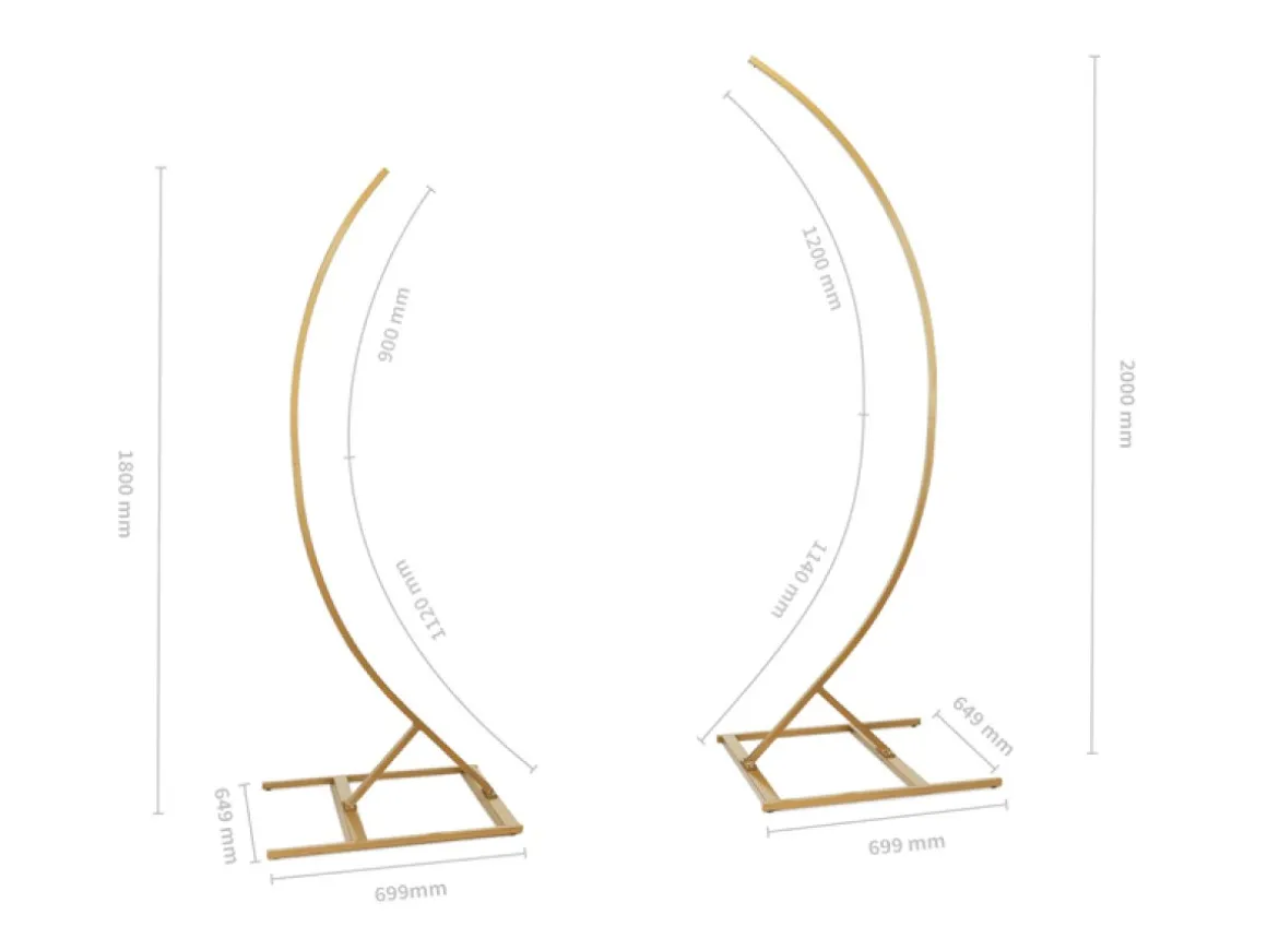 Bue Backdrop Stativ Guld
