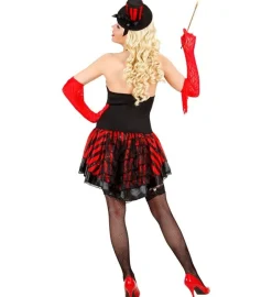 Burlesque Danserinde Kostume Rød