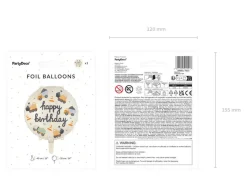 Byggeplads Happy Birthday Folieballon