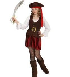 Caribisk Piratpige Børnekostume