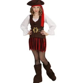 Caribisk Piratpige Børnekostume