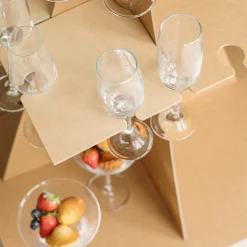 Champagneglas Pyramidestand Kraft