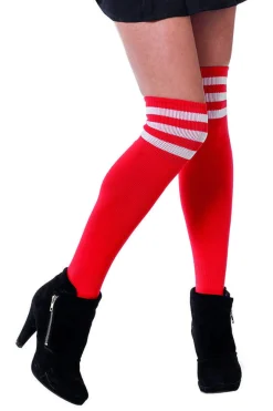 Cheerleader Knæstrømper Rød