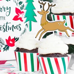 Christmas Time Cupcake Wrappers