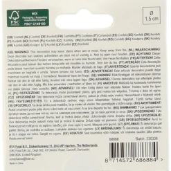Cirkel Konfetti Sort/Creme/Champagne