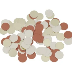 Cirkel Konfetti Crème/Rose/Guld
