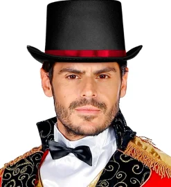 Cirkusdirektør Tophat Sort/Rød