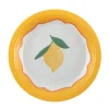 Citron Paptallerkener Gul