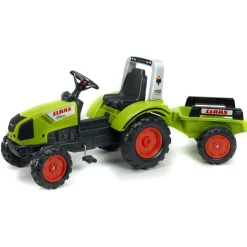 Claas® Pedaltraktor Med Trailer Grøn
