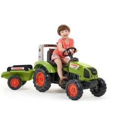 Claas® Pedaltraktor Med Trailer Grøn