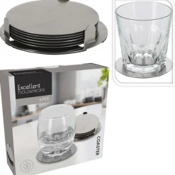 Coasters Rustfri Stål Sølv