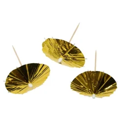 Cocktailparaplyer Guld