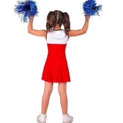 College Cheerleader Børnekostume Rød