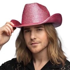 Cowboyhat Glimmer Lyserød