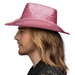 Cowboyhat Glimmer Lyserød