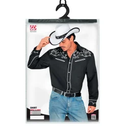 Cowboy Skjorte Sort