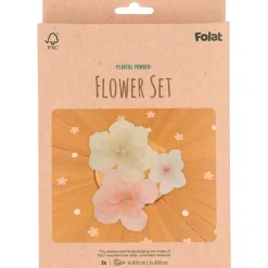 Crepe Papirblomster Pastel