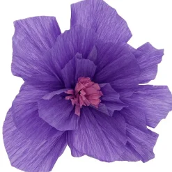 Crepe Papirblomster Lilla Mix