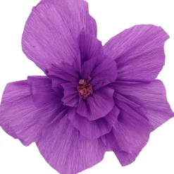 Crepe Papirblomster Lilla Mix