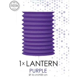 Cylinder Papirlanterne Lilla