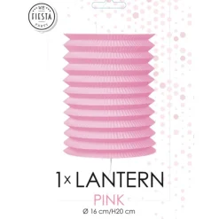 Cylinder Papirlanterne Lyserød