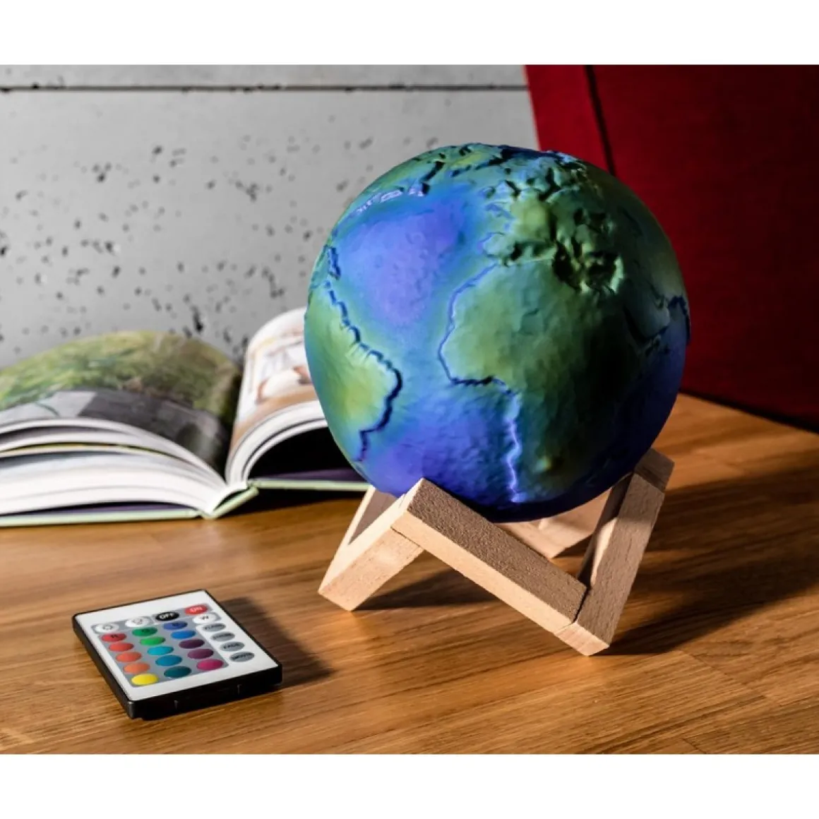 3D Jordklode Lampe