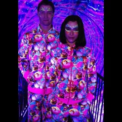 Dancing Dude UV Træningsdragt Kostume Pink