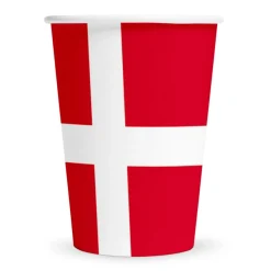 Danmark Papkrus Rød/Hvid
