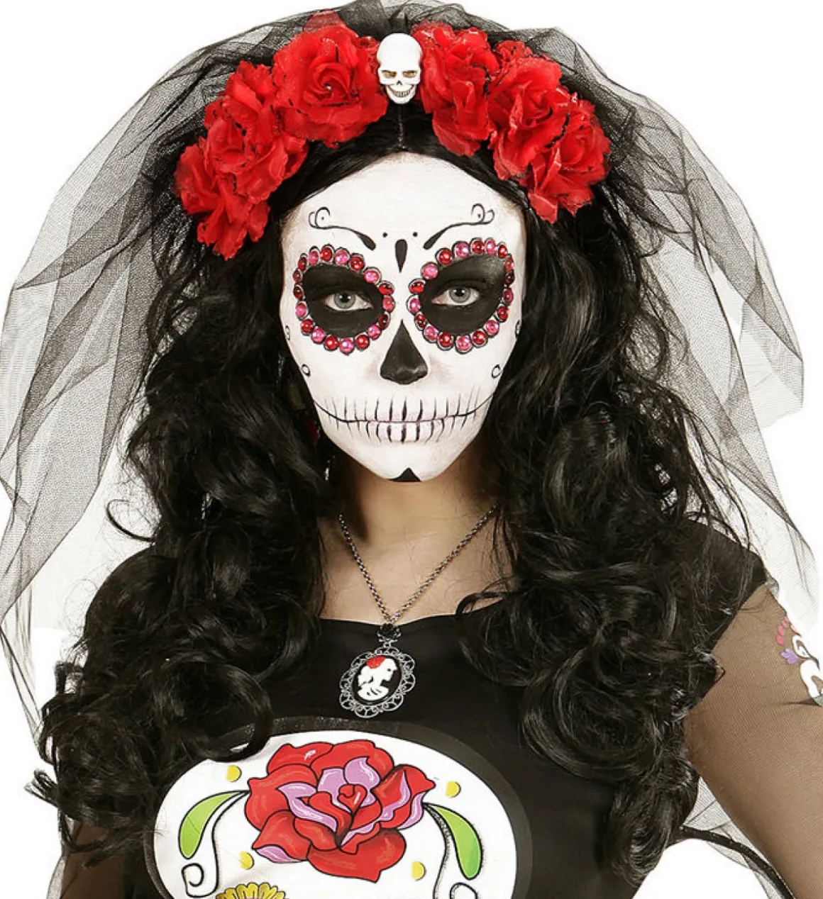 Day Of The Dead Hårbøjle Rød