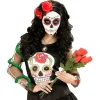 Day Of The Dead Hårbøjle Rød/Sort