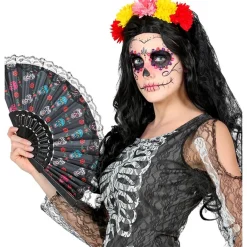 Day Of The Dead Øjenkrystaller Lilla/Pink